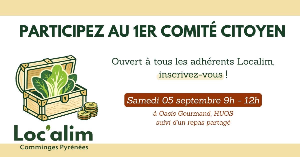 Participez au premier Comité Citoyen de Loc'alim samedi 5 septembre 2026